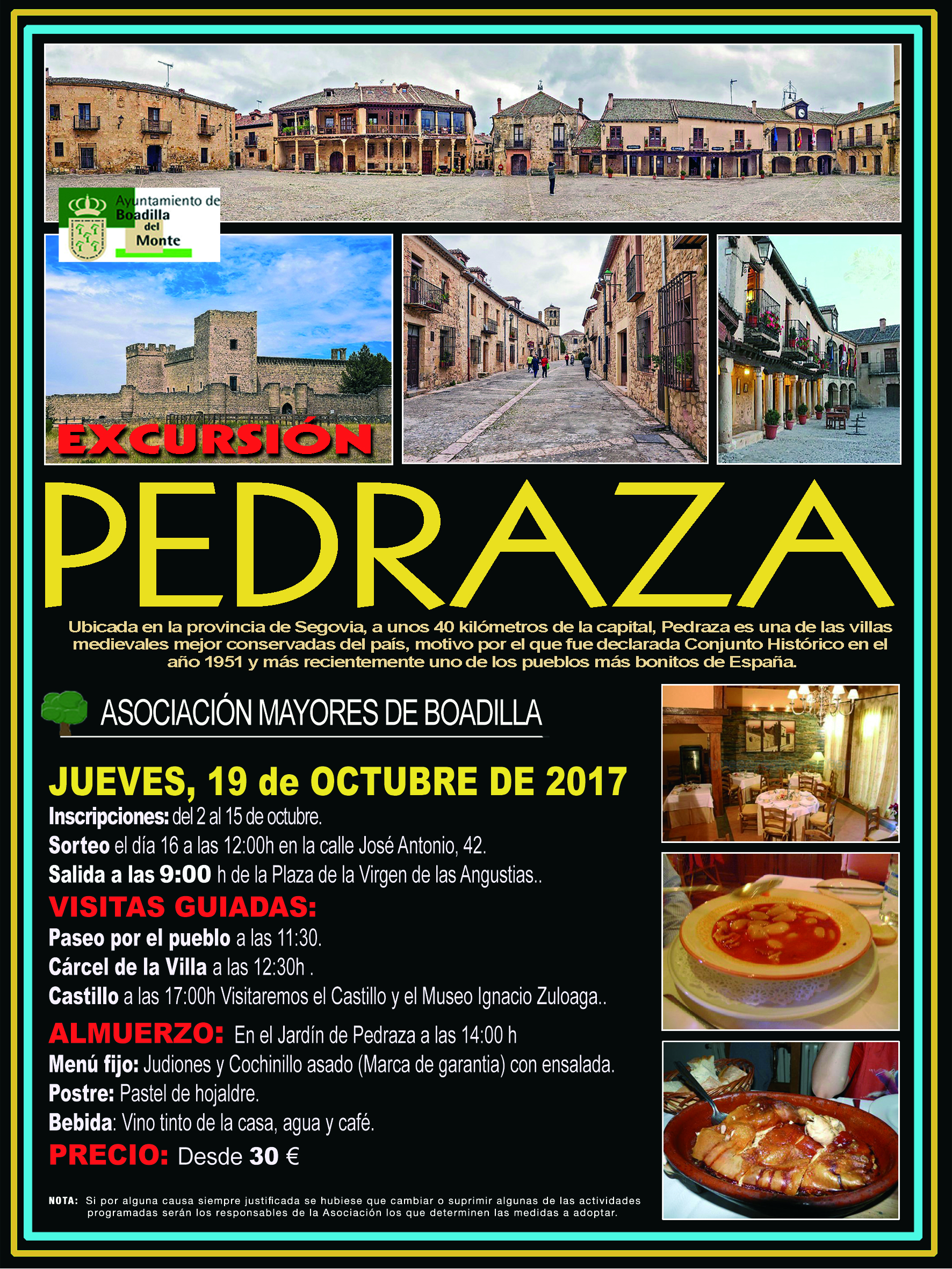 EXCURSI�N A PEDRAZA
