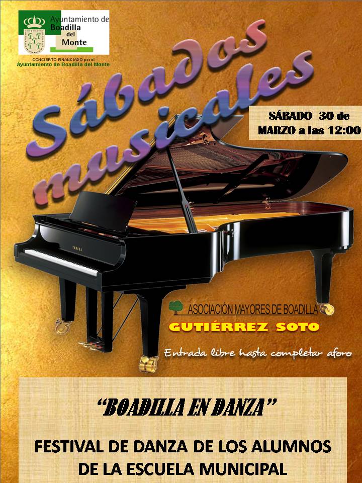 CANCELADO POR PROBLEMAS DE AFORO EL S�BADO MUSICAL: 