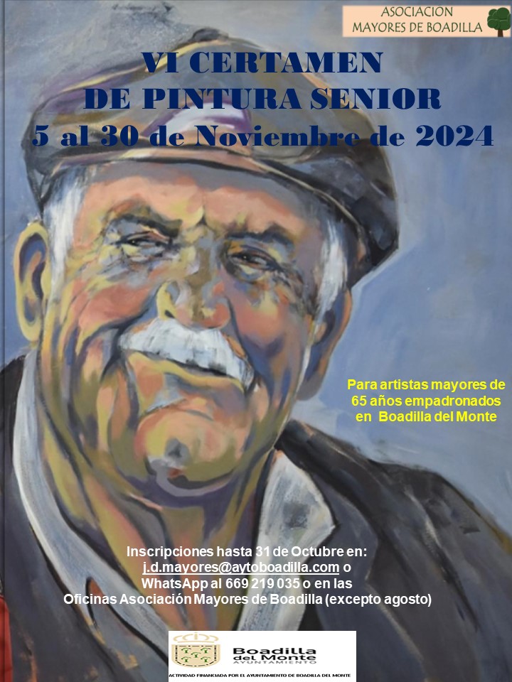 VI CERTAMEN DE PINTURA SENIOR 2024 (5 AL 30 NOVIEMBRE)